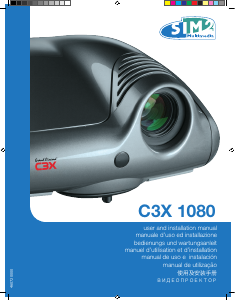 Manual SIM2 C3X 1080 Projector