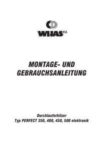 Bedienungsanleitung Wijas Perfect 500 Warmwasserspeicher