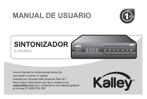 Manual de uso Kalley K-ASDN03 Receptor digital