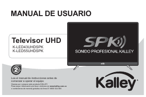 Manual de uso Kalley K-LED55UHDSPK Televisor de LED