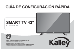Manual de uso Kalley K-LED43FHDSN Televisor de LED