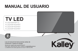 Manual de uso Kalley K-LED32HDSFT2 Televisor de LED