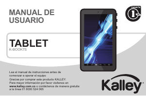Manual de uso Kalley K-BOOK7S Tablet
