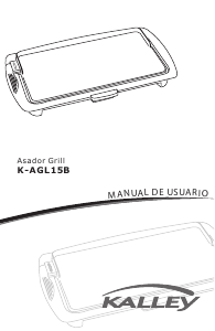 Manual de uso Kalley K-AGL15B Parrilla de mesa