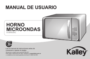 Manual de uso Kalley K-MW09G Microondas