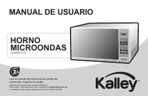 Manual de uso Kalley K-MW11G Microondas
