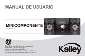 Manual de uso Kalley K-EM250BT Set de estéreo