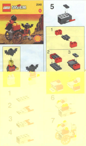 Handleiding Lego set 2540 Castle Katapultwagen