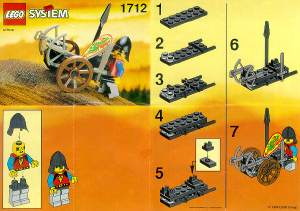 Bedienungsanleitung Lego set 1712 Castle Armbrustwagen