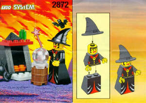 Handleiding Lego set 2872 Castle Heks en open haard