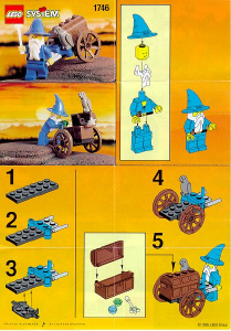 Handleiding Lego set 1746 Castle Wagen van de tovenaar