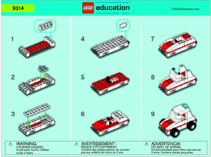Bedienungsanleitung Lego set 9314 Education Rettungsdienst