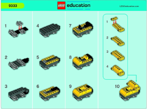 Manual Lego set 9333 Education Vehicles