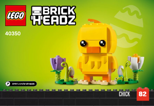 Instrukcja Lego set 40350 Brickheadz Wielkanocny kurczak