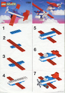 Manual Lego set 1769 Basic Prop plane
