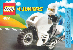 Manual Lego set 4651 4Juniors Police motorcycle