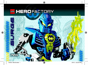 Manuale Lego set 7169 Hero Factory Mark Surge