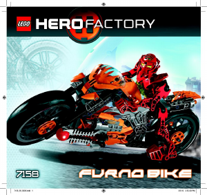 Vadovas Lego set 7158 Hero Factory Furno bike