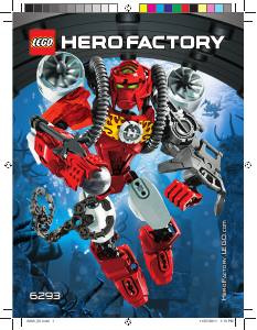 Hướng dẫn sử dụng Lego set 6293 Hero Factory Furno