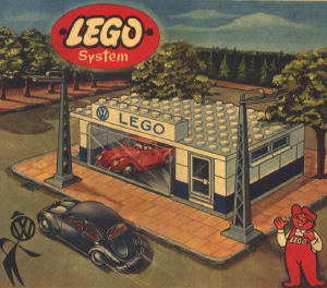 Bedienungsanleitung Lego set 307 Town VW  Auto Ausstellungsraum