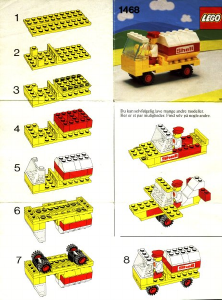 Bedienungsanleitung Lego set 1468 Town Tankstelle wärter