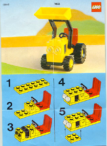 Bedienungsanleitung Lego set 1633 Town Mini Traktor Bagger