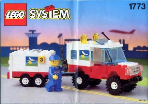 Bedienungsanleitung Lego set 1773 Town Flughafen Wartungsfahrzeug