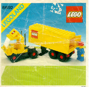 Manual Lego set 6692 Town Tractor trailer