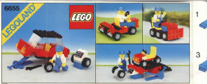 Bedienungsanleitung Lego set 6655 Town Auto und Reifen Reparatur