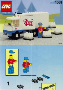 Bedienungsanleitung Lego set 1581 Town Arla milk Lieferwagen