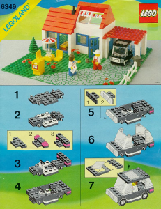 Manual Lego set 6349 Town Holiday villa