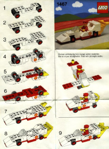 Handleiding Lego set 1467 Town Racewagen