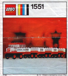 Handleiding Lego set 1551 Town Bagagewagen