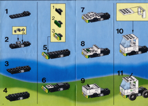 Bedienungsanleitung Lego set 1952 Town Milchwagen