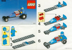 Manual Lego set 1898 Town Dragster