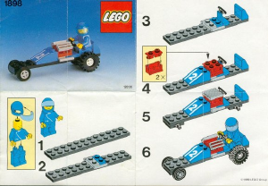 Handleiding Lego set 1898 Town Dragracer