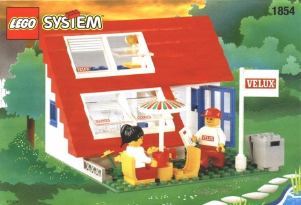 Bedienungsanleitung Lego set 1854 Town Velux Haus Set