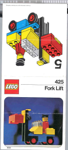Handleiding Lego set 425 Town Vorkheftruck