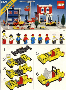 Handleiding Lego set 6390 Town Hoofdstraat