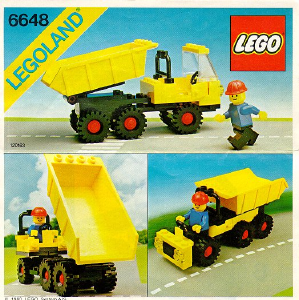 Manual Lego set 6648 Town Dump truck