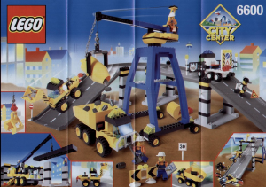 Handleiding Lego set 6600 Town Snelwegconstructie