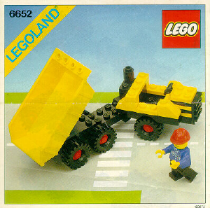 Bedienungsanleitung Lego set 6652 Town Kipplaster / Dumper