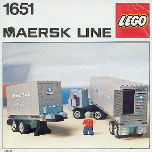 Bedienungsanleitung Lego set 1651 Town Maersk Line LKW