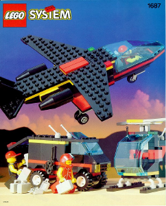 Bedienungsanleitung Lego set 1687 Town Mitternacht Transport Flugzeug