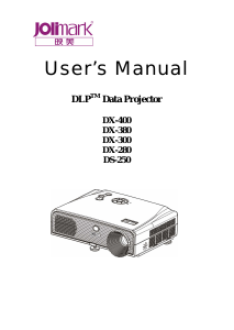 Manual Jolimark DX-300 Projector