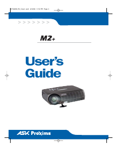 Manual ASK Proxima M2+ Projector