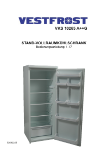 Bedienungsanleitung Vestfrost VKS 10265 A++G Kühlschrank