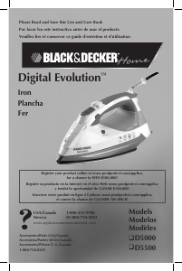 Manual Black and Decker D5000 Iron