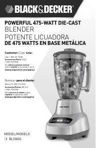 Manual Black and Decker BL3000S Blender