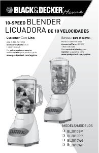 Manual de uso Black and Decker BL2010BP Batidora